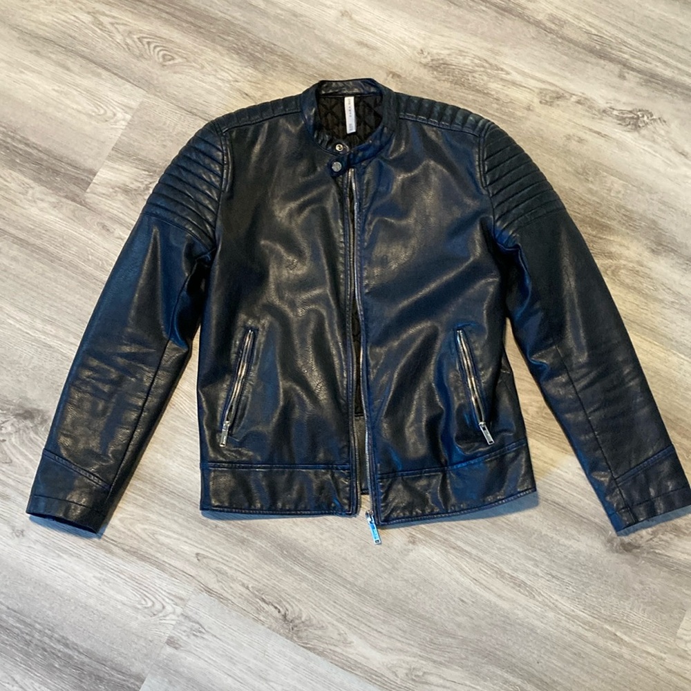 Zara Man faux leather jacket